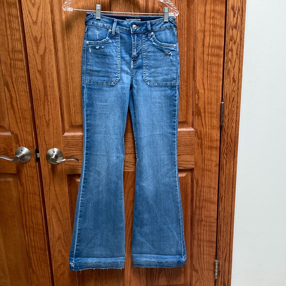 Happily Grey Flare Jeans , size 24